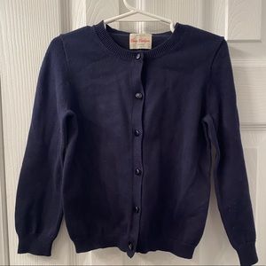 J crew- crew cuts navy cardigan.